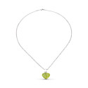 18k GARGANTILLA ORO BLANCO CORAZON CIRCONITAS 18k GARGANTILLA ORO BLANCO CORAZON CIRCONITAS