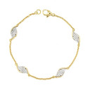 18K PULSERA BICOLOR CIRCONITAS 18K PULSERA BICOLOR CIRCONITAS