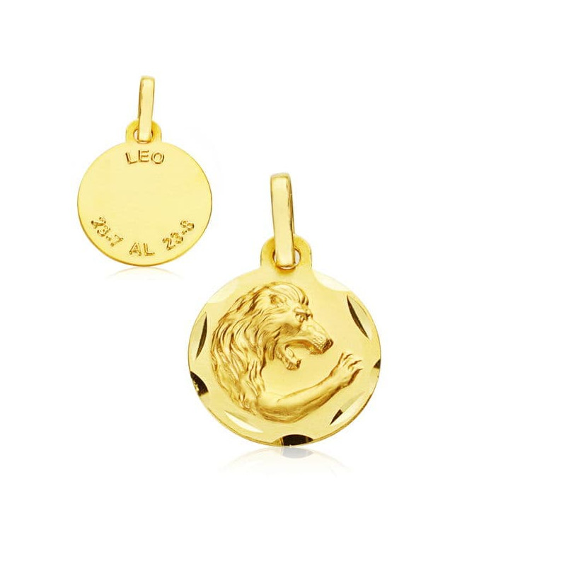 18K HOROSCOPO ORO AMARILLO LEO 13 MM