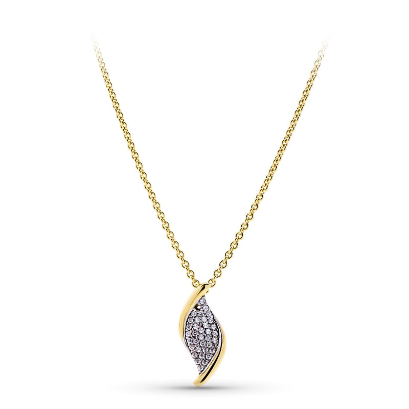 18K GARGANTILLA ORO BICOLOR CIRCONITAS