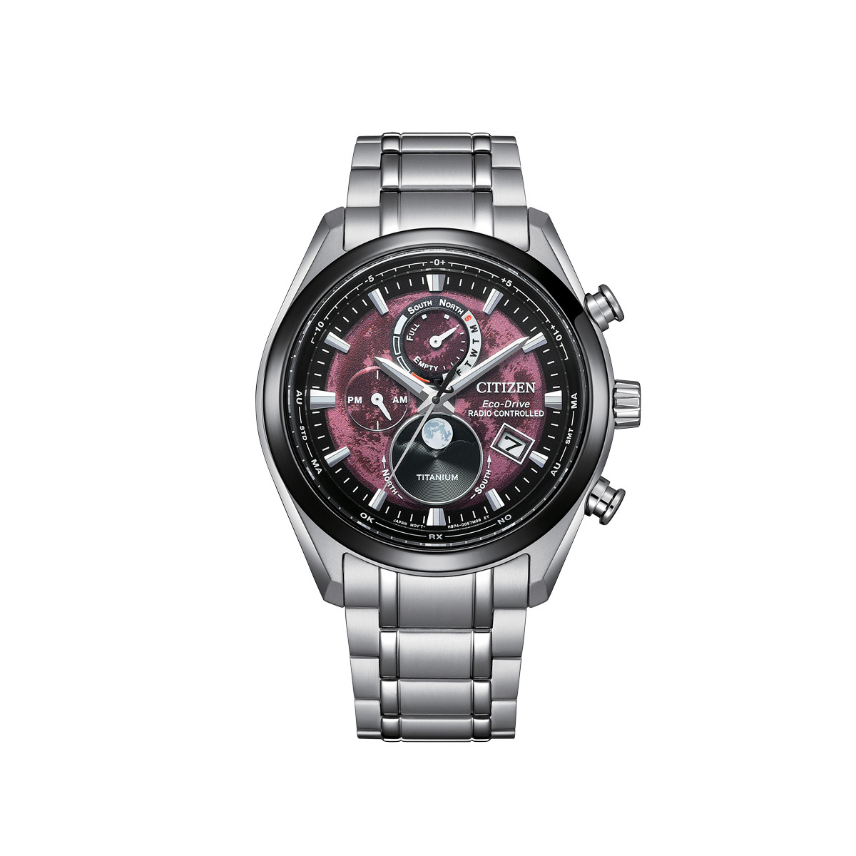 RELOJ CITIZEN HOMBRE BY1018-80X Tsuki-yomi Moonphase Radiocontrolado