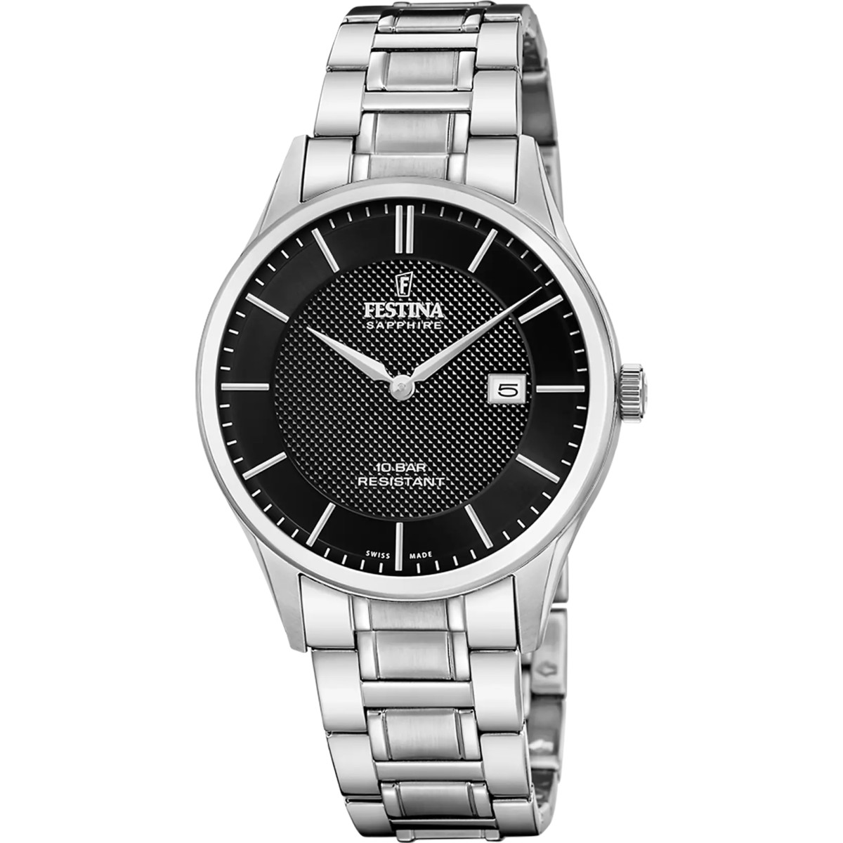 RELOJ FESTINA SWISS MADE F20067/6 NEGRO HOMBRE