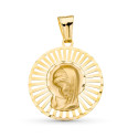 18K MEDALLA ORO AMARILLO VIRGEN NIÑA 22X20 MM