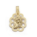 18K MEDALLA ORO AMARILLO VIRGEN NIÑA CALADA 18X13 MM 18K MEDALLA ORO AMARILLO VIRGEN NIÑA CALADA 18X13 MM
