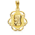 18K MEDALLA ORO AMARILLO VIRGEN NIÑA LAGRIMA 22X16 MM 18K MEDALLA ORO AMARILLO VIRGEN NIÑA LAGRIMA 22X16 MM