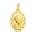18K MEDALLA ORO AMARILLO VIRGEN NIÑA OVAL CERCO CALADO 23X14 MM 18K MEDALLA ORO AMARILLO VIRGEN NIÑA OVAL CERCO CALADO 23X14 MM