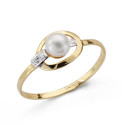 18K SORTIJA ORO BICOLOR COMUNION CON MOTIVO OVAL Y PERLA 18K SORTIJA ORO BICOLOR COMUNION CON MOTIVO OVAL Y PERLA