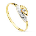 18K SORTIJA ORO AMARILLO CON CIRCONITAS. ANCHO: 6 MM 18K SORTIJA ORO AMARILLO CON CIRCONITAS. ANCHO: 6 MM