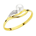 18K SORTIJA ORO AMARILLO CON CIRCONITAS Y PERLA DE 4MM. ANCHO: 7 MM 18K SORTIJA ORO AMARILLO CON CIRCONITAS Y PERLA DE 4MM. ANCHO: 7 MM