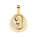 18K MEDALLA ORO AMARILLO VIRGEN NIÑA NACAR 18X16 MM 18K MEDALLA ORO AMARILLO VIRGEN NIÑA NACAR 18X16 MM
