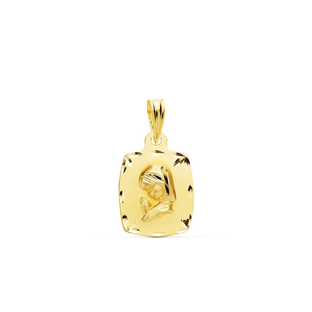 18K MEDALLA ORO AMARILLO VIRGEN NIÑA 19X14 MM 1.90 GR