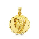 18K MEDALLA ORO AMARILLO VIRGEN NIÑA TALLADA 16 MM 18K MEDALLA ORO AMARILLO VIRGEN NIÑA TALLADA 16 MM