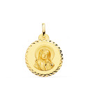 18K MEDALLA ORO AMARILLO VIRGEN MARIA Y ESPIRITU SANTO TALLA CRUZADA 20 MM 18K MEDALLA ORO AMARILLO VIRGEN MARIA Y ESPIRITU SANTO TALLA CRUZADA 20 MM