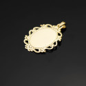 18K MEDALLA ORO AMARILLO VIRGEN NIÑA CERCO CALADO EN BRILLO 31X21 MM 18K MEDALLA ORO AMARILLO VIRGEN NIÑA CERCO CALADO EN BRILLO 31X21 MM