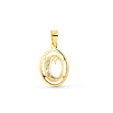 18K COLGANTE ORO AMARILLO LETRA O CON CIRCONITAS 18K COLGANTE ORO AMARILLO LETRA O CON CIRCONITAS