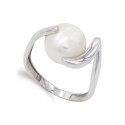 18K SORTIJA ORO BLANCO CON PERLA BARROCA 11,5MM. 18K SORTIJA ORO BLANCO CON PERLA BARROCA 11,5MM.