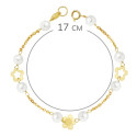 18K PULSERA PERLA 3 MM 17CM