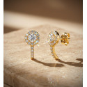 18K PENDIENTES ORO AMARILLO CUAJO CON CIRCONITAS. MEDIDA: 12,5 X 6 MM. CIERRE PRESION 18K PENDIENTES ORO AMARILLO CUAJO CON CIRCONITAS. MEDIDA: 12,5 X 6 MM. CIERRE PRESION