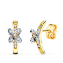 18K PENDIENTES ORO BICOLOR MARIPOSA CON CIRCONITAS. MEDIDA: 13 X 6,5 MM. CIERRE PRESION 18K PENDIENTES ORO BICOLOR MARIPOSA CON CIRCONITAS. MEDIDA: 13 X 6,5 MM. CIERRE PRESION