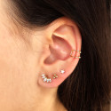 18K PIERCING OREJA ORO AMARILLO PIRAMIDE TRES BOLITAS 4X3.5 MM ( UNIDAD ) 18K PIERCING OREJA ORO AMARILLO PIRAMIDE TRES BOLITAS 4X3.5 MM ( UNIDAD )