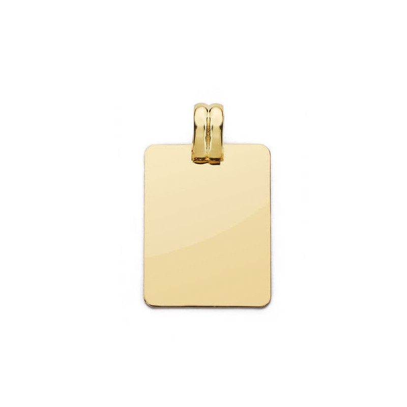 PLACA CHAPA LISA 24X17 MM 3.70 GR