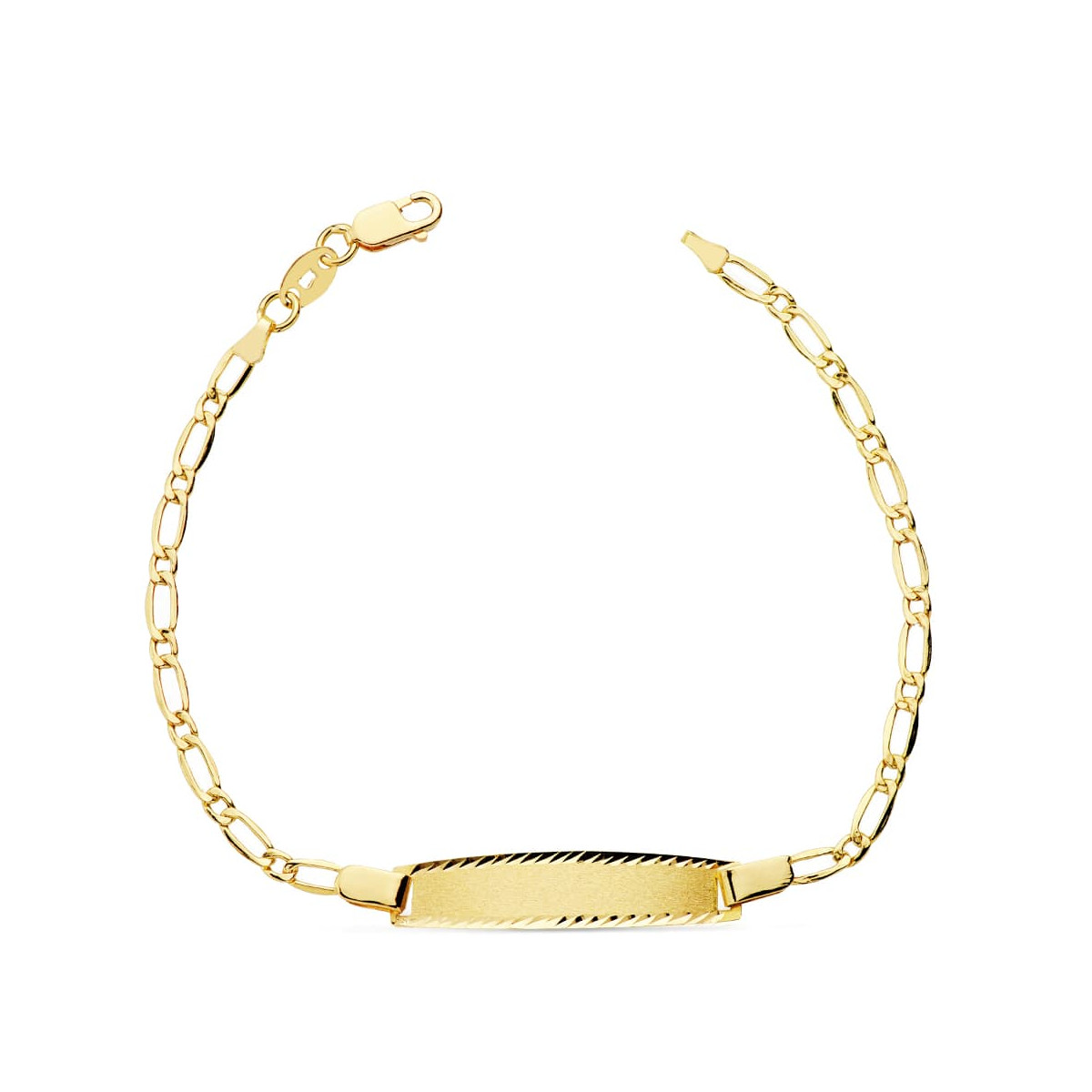 18K PULSERA ESCLAVA ORO AMARILLO CARTIER 1X1 17CM