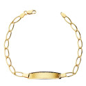 18K PULSERA ESCLAVA ORO AMARILLO BILBAO HUECA 17CM 18K PULSERA ESCLAVA ORO AMARILLO BILBAO HUECA 17CM