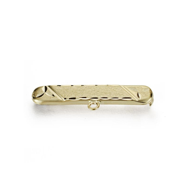 9K ALFILER BEBE ORO AMARILLO TALLADO  29X5MM