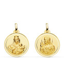 9K VIRGEN CARMEN Y CORAZON JESUS 18MM 1.55GRS 9K VIRGEN CARMEN Y CORAZON JESUS 18MM 1.55GRS