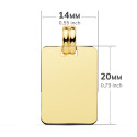 9K CHAPA LISA 20 X 14 MM 1.80 GRS
