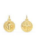 9K MEDALLA ORO AMARILLO ESCAPULARIO ORO AMARILLO SAN BENITO MONJE 14 MM 9K MEDALLA ORO AMARILLO ESCAPULARIO ORO AMARILLO SAN BENITO MONJE 14 MM