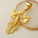 18K COLGANTE CRISTO CRUZ. 77X50 MM