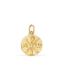 18K MEDALLA ORO AMARILLO CRUZ DE CRISMON MARTELE 14 MM