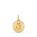18K MEDALLA ORO AMARILLO SAN JUAN BAUTISTA MATIZADA BISEL 14 MM 18K MEDALLA ORO AMARILLO SAN JUAN BAUTISTA MATIZADA BISEL 14 MM