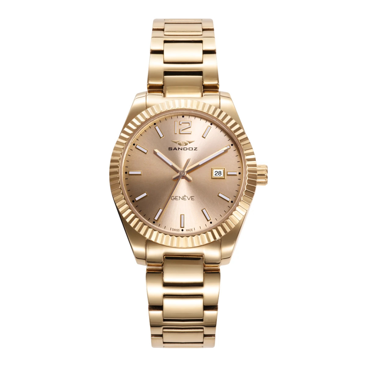 RELOJ MUJER DORADO SANDOZ 81384-25