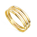 18K SORTIJA ORO AMARILLO TRES BANDAS EN BRILLO. ANCHO: 6 MM 18K SORTIJA ORO AMARILLO TRES BANDAS EN BRILLO. ANCHO: 6 MM