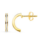 18K AROS ORO AMARILLO ABIERTOS CON 28 DIAMANTES LABORATORIO 0,225 QTS VS2-G. MEDIDA: 13X 1,5 MM CIERRE PRESION 18K AROS ORO AMARILLO ABIERTOS CON 28 DIAMANTES LABORATORIO 0,225 QTS VS2-G. MEDIDA: 13X 1,5 MM CIERRE PRESION