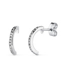 18K AROS ORO BLANCO ABIERTOS CON 28 DIAMANTES LABORATORIO 0,225 QTS VS2-G. ALTO: 13 X 1,5 MM CIERRE PRESION 18K AROS ORO BLANCO ABIERTOS CON 28 DIAMANTES LABORATORIO 0,225 QTS VS2-G. ALTO: 13 X 1,5 MM CIERRE PRESION