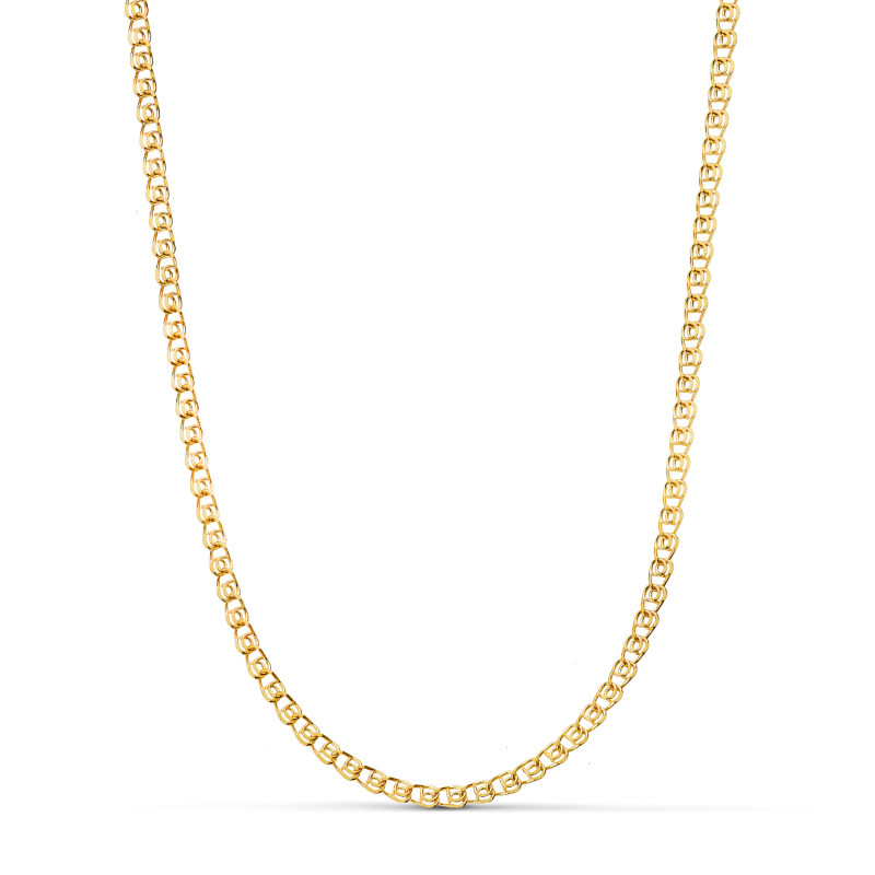18K CADENA ORO AMARILLO TIPO LOVE ANCHO: 2,5 MM. LARGO: 40 CM