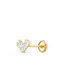 18K PIERCING OREJA ORO AMARILLO TRIANGULO 3 CIRCONITA GARRAS 6X4 MM 18K PIERCING OREJA ORO AMARILLO TRIANGULO 3 CIRCONITA GARRAS 6X4 MM