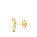 18K PIERCING OREJA ORO AMARILLO CIRCONITA BOCEL 8X3 MM
