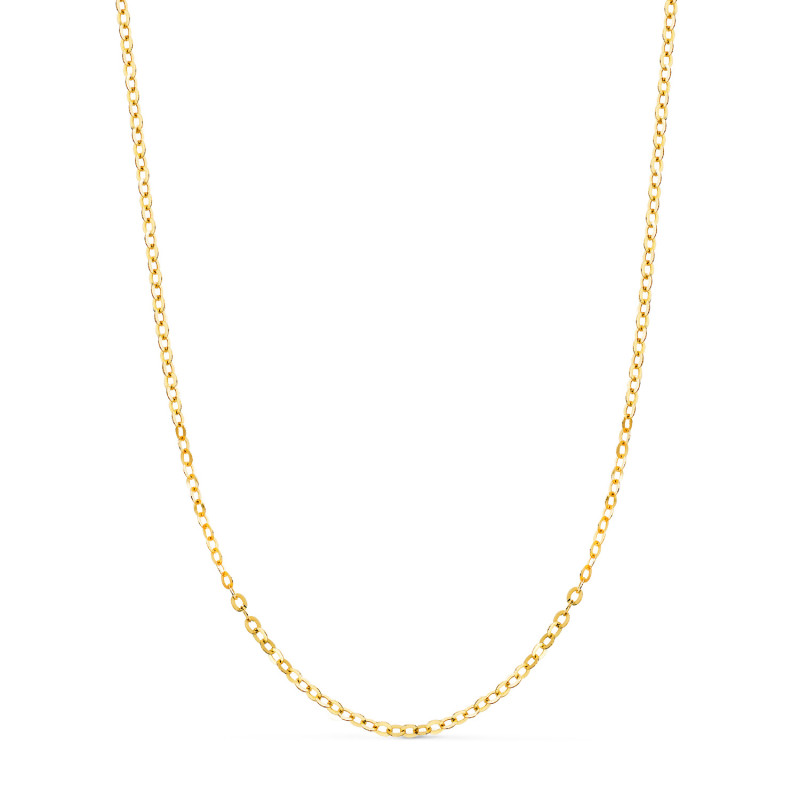 18K CADENA FORZADA MACIZA ORO AMARILLO ANCHO: 1,5 MM. LARGO: 45 CM