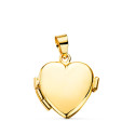 18K GUARDAPELO DIJE PORTAFOTOS ORO AMARILLO CORAZON LISO. MEDIDA: 16 X 14 MM C. AMOR 18K GUARDAPELO DIJE PORTAFOTOS ORO AMARILLO CORAZON LISO. MEDIDA: 16 X 14 MM C. AMOR