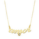18K COLLAR ORO AMARILLO " AMOR " 45CM CIRCONITA C. AMOR 18K COLLAR ORO AMARILLO " AMOR " 45CM CIRCONITA C. AMOR