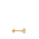 18K PIERCING DE OREJA ORO AMARILLO CHATON 3 MM CON CIRCONITA. GRUESO BARRA 1.20 MM. CIERRE TUERCA 18K PIERCING DE OREJA ORO AMARILLO CHATON 3 MM CON CIRCONITA. GRUESO BARRA 1.20 MM. CIERRE TUERCA