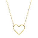 18K GARGANTILLA ORO AMARILLO CORAZONES 16X14 MM 40CM C. AMOR