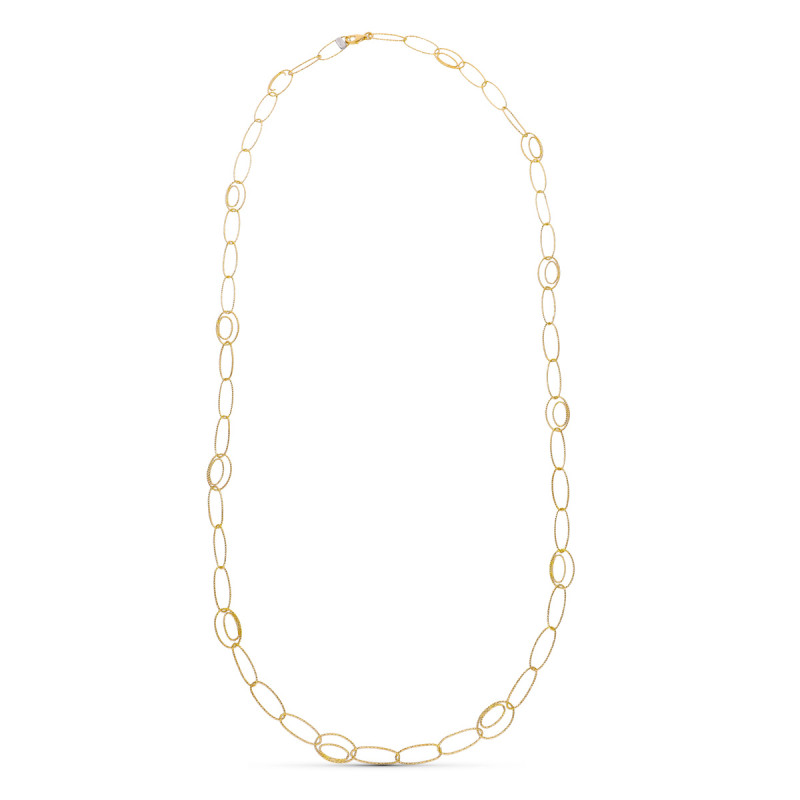 18K GARGANTILLA ORO AMARILLO ESLABONES 80CM