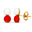 18K PENDIENTES ORO AMARILLO PERLA 10X5 MM CIERRE PRESION 18K PENDIENTES ORO AMARILLO PERLA 10X5 MM CIERRE PRESION