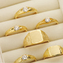 18K SOLITARIO ORO AMARILLO CADETE MACIZO BRILLO CIRCONITA 4.5 MM ANCHO 5.5 MM 18K SOLITARIO ORO AMARILLO CADETE MACIZO BRILLO CIRCONITA 4.5 MM ANCHO 5.5 MM