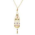 18K COLLAR CADENITA Y PIEDRA ORO AMARILLO 18K COLLAR CADENITA Y PIEDRA ORO AMARILLO